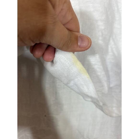 Poetry T Shirt Lot 10 Large White 100% Linen Brown Hemp Cotton READ - Picture 6 of 9